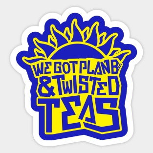 Plan Bs & Twisted Teas - Black Outline Sticker